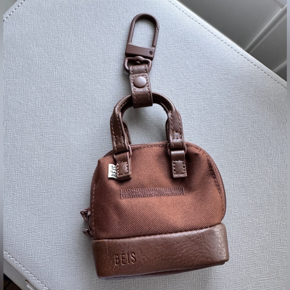 BEIS Brown Mini Bag Charm